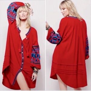 Free People In The Clear Embroidered Tunic Dress